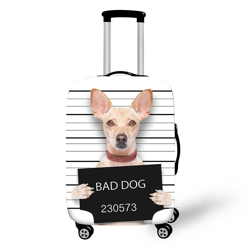 01 Luggage cover Защитный чехол для костюма с животным узором, эластичный Чехол для багажа, подходит для 18-32 дюймов, уплотненный чехол на колесиках - Цвет: 01 Luggage cover