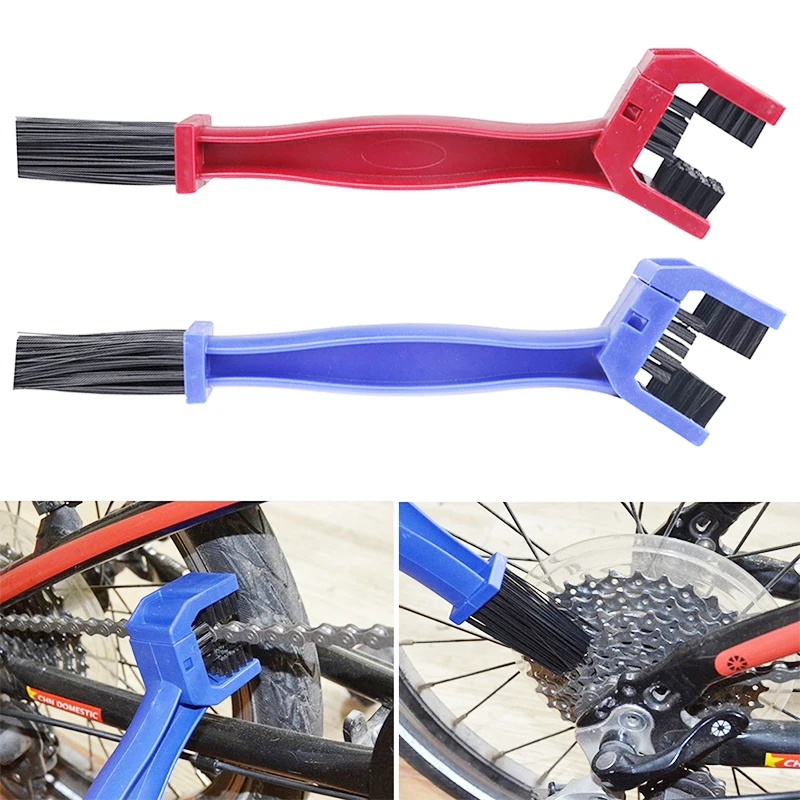 Perfect Bicycle Bike Scrubber Brush Scrubber Motorcycle  Washer Cycling Clean Chain Cleaner Gear Grunge Plastic Bisiklet Tools Kits Sale 4