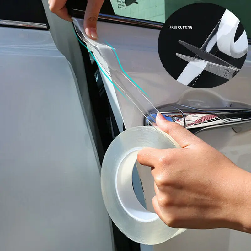 Универсальная автомобильная лента внешняя обшивка пленка для двери автомобиля защитная лента для предотвращения столкновений