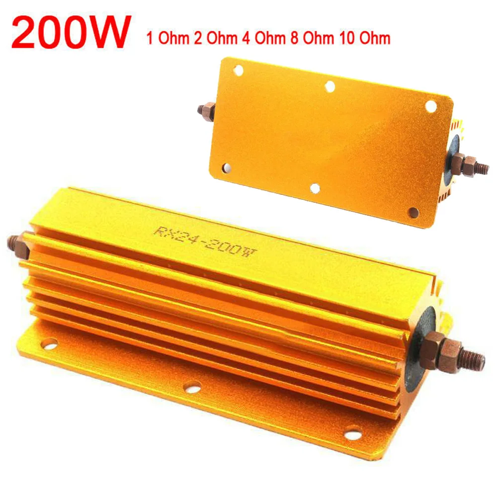 

1ohm 2ohm 4ohm 8ohm 8R 200W Power Metal Resistor 4 Tube Amp Test Dummy Load power supply, sensors, elevators, arena audio