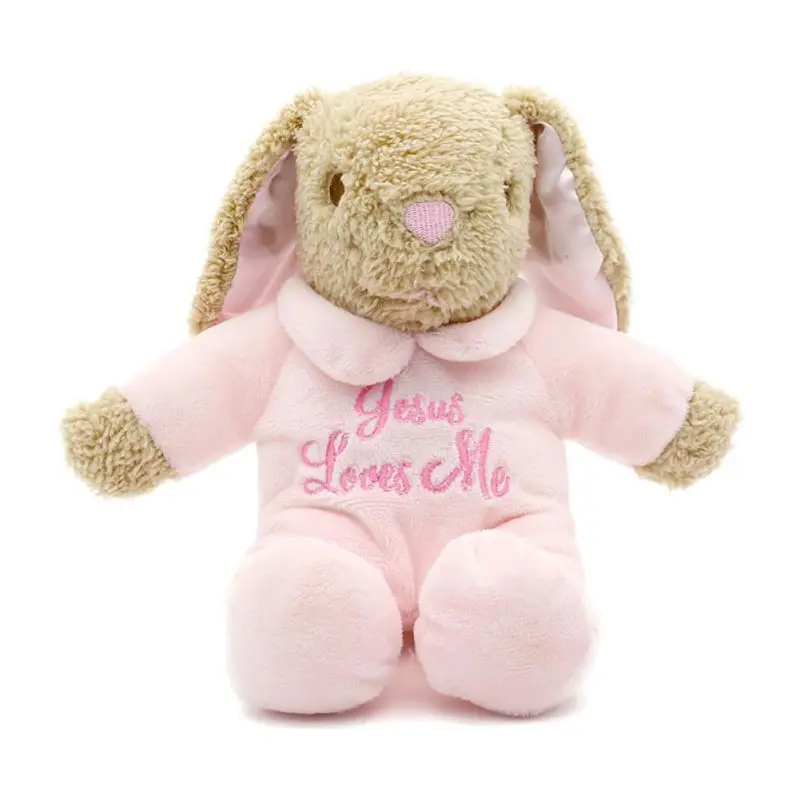 Cotton Cute Bunny Skin-Friendly Bite Baby Supplies Four-Piece Sets Baby Singing Appease Towel Saliva Towel Bib Hand Rattle