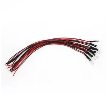 

2021 New 10pcs DC 12V 18cm 5mm Pre Wired LED Lamp Light Bulb Emitting Diode