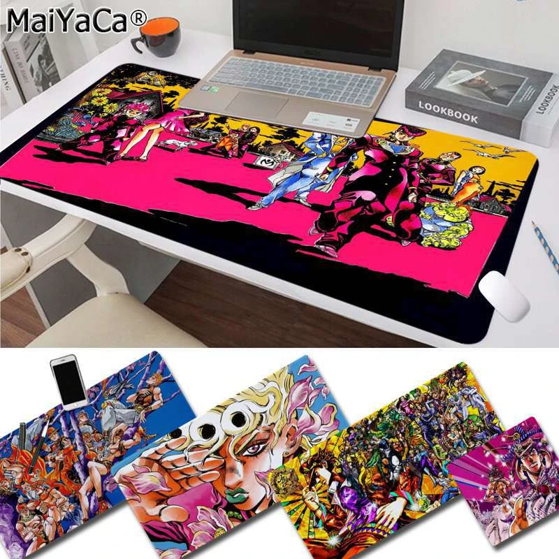Maiyaca アニメジョジョの奇妙な冒険キーボードマットゴムマウスパッドマットデスクマット送料無料大型マウスパッドキーボードマット Mouse Pads Aliexpress