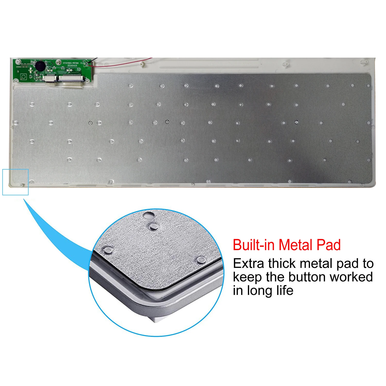 101 Keys Ultra-Thin Russian Keyboard 2.4GHz Wireless Mute Keyboard Teclado Gamer for Mac Win XP 7 1