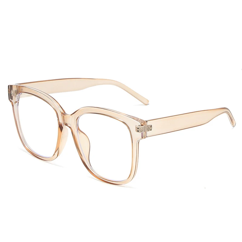 iboode Oversized Anti Blue Ray Glasses Retro Women Men Computer Protection Optical Spectacle Transparent Myopia Eyeglasses Frame