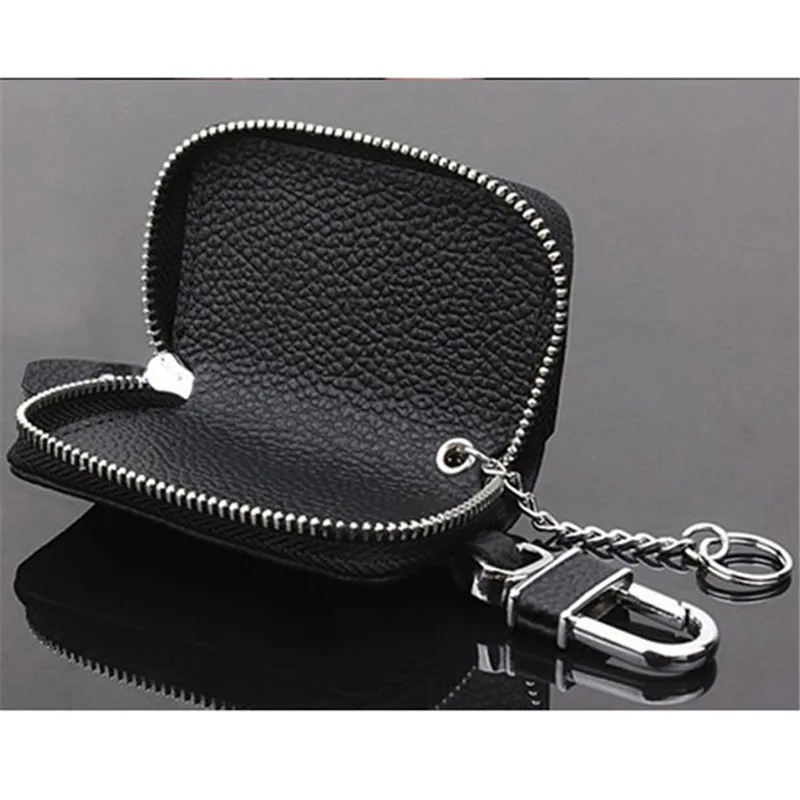 PU Leather Car Key Wallets Men Key Holder Housekeeper Keys Organizer Women Keychain Covers Zipper Case Bag Pouch Purse key organizer key case key purse key holder