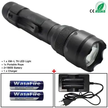 

Powerful Super Bright LED Flashlight 2000 Lumens Waterproof 5 Modes Tactical Lantern 18650 Battery Camping Exploring Torch Lamp