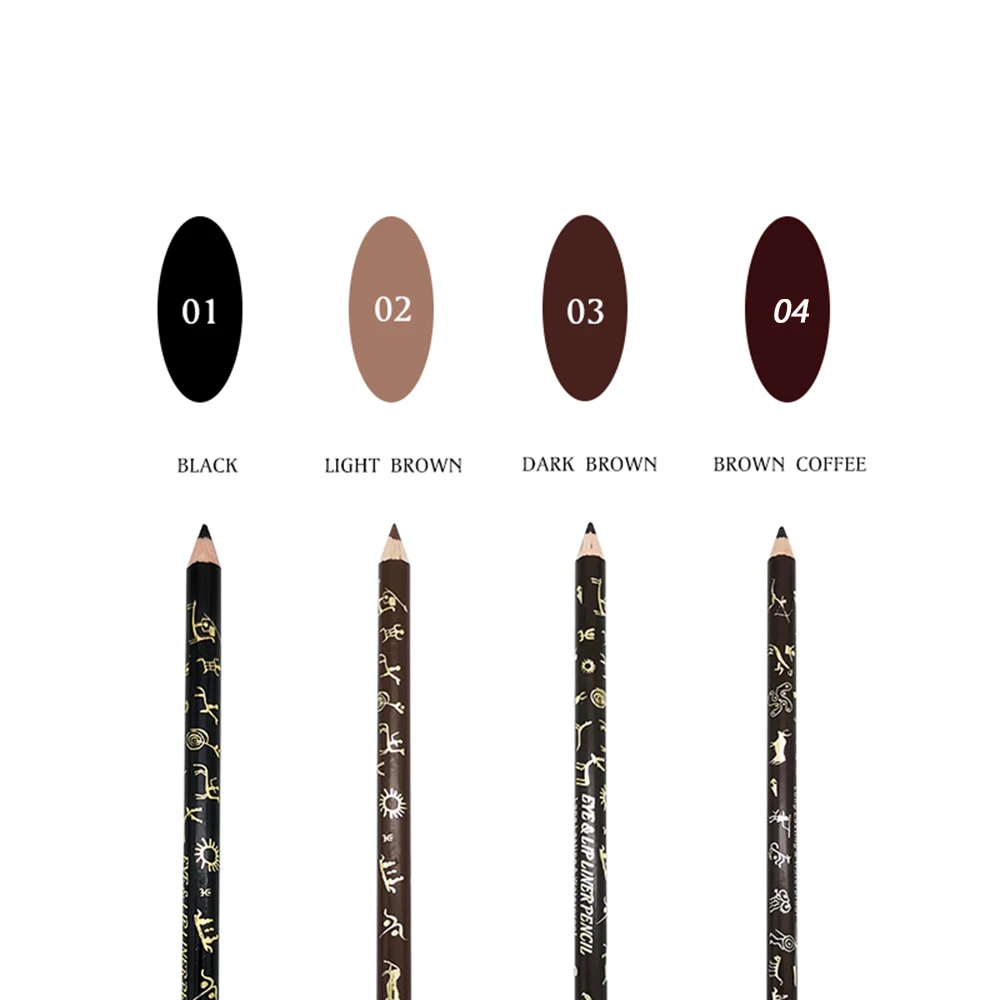 Женский карандаш для бровей Водостойкий с кисточкой макияж подводка глаз 1