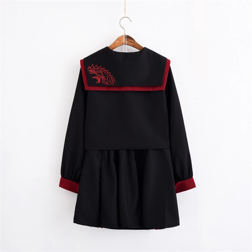 Весенняя японская школьная форма для студентов милый костюм морского флота