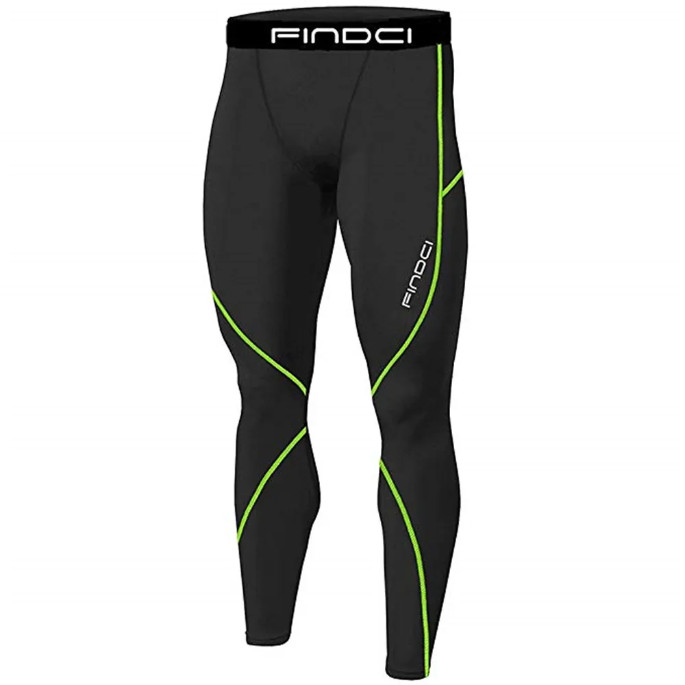 Findci Men Compression Tops Tight Trousers Long Sleeve Shirts Long Pants Suits