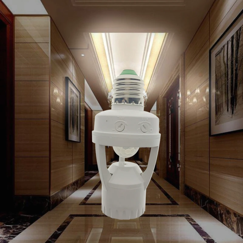 E27 Plug 360 градусов PIR индукционный движения Сенсор инфракрасный детектор движения Сенсор светильник цоколь переключатель Базовая деталь резцедержателя AC110-220V