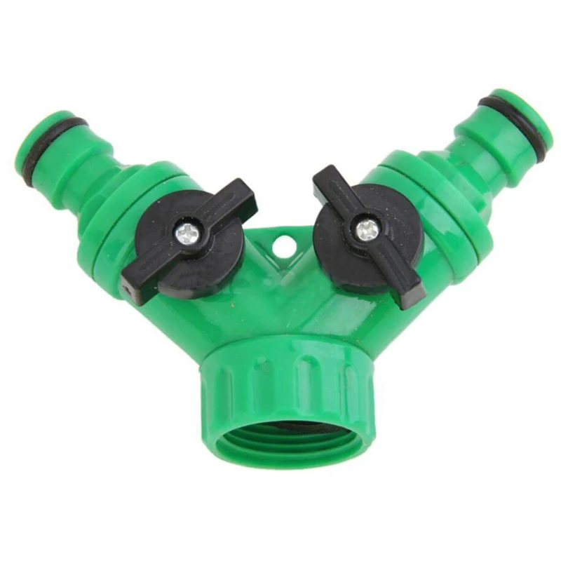 Вода Y кран двойной полива пластик