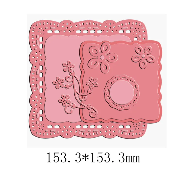 

Irregular Lace Background Frame Cutting Dies Scrapbooking DIY Paper Cards Embossing Decorate Template For New Dies