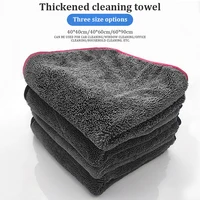 40x40/40x60/60x90CM Microfiber Towels 600GSM Ultra-Thick Car Washing Towel Auto Extra Soft Rag Car Care Cleaning Drying Cloth 2