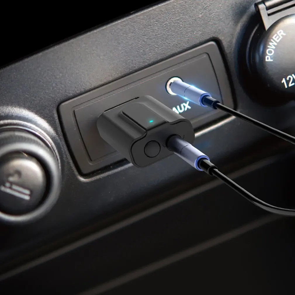 Bluetooth 5,0 ТВ-трансмиттер, ресивер 2 в 1 3,5 мм AUX Hi-Fi стерео аудио USB беспроводной мини-адаптер для автомобиля ПК динамик