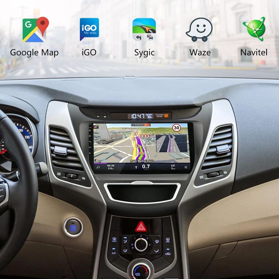 2din 2.5D ips Android 8,1 автомобильное радио стерео Navi для hyundai Elantra 2012- навигация gps головное устройство 2G+ 32G 4G+ WiFi RDS DSP