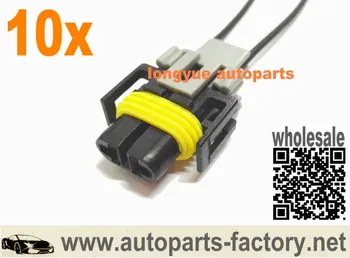 

longyue 10pcs Ignition HVAC Blower Motor Resistor Connector Pigtail