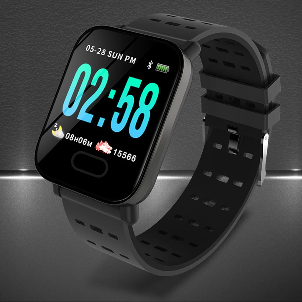 

A6 Smart Watch with Heart Rate Monitor Fitness Tracker Blood Pressure Smartwatch Waterproof For Android IOS PK Q8 S226 P68 Q9