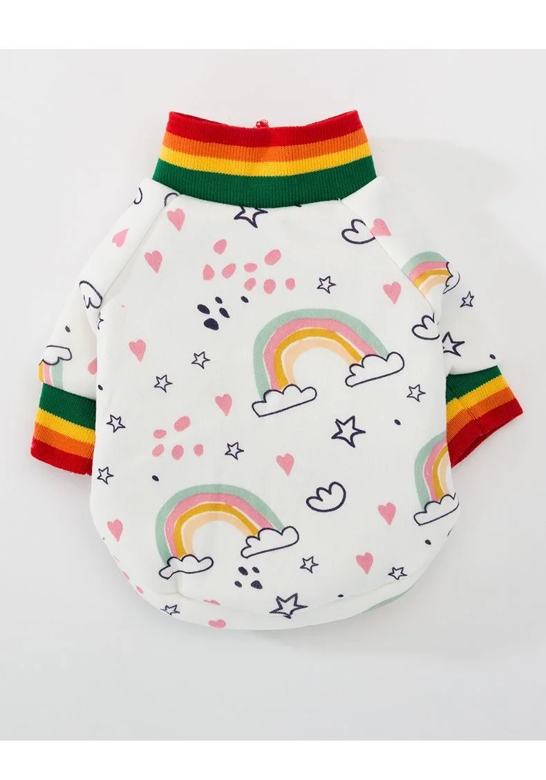 

New Winter Dog Clothes Warm Hoodie For Medium Dogs Small Dogs Luxury Designer Pug Chihuahua With Velcro Cute Puppy Set Patterns