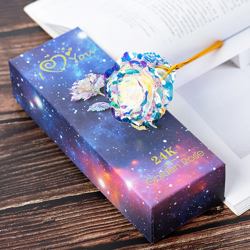 

24K gold foil rose luminous color gold suit creative Christmas Valentine's Day gift activity gift small gift