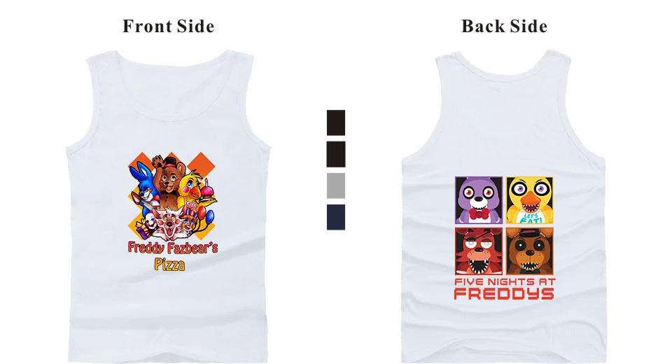 Five Nights at Freddy, новая майка, летний топ без рукавов, модная новинка, популярный тренд, повседневная одежда, жилет