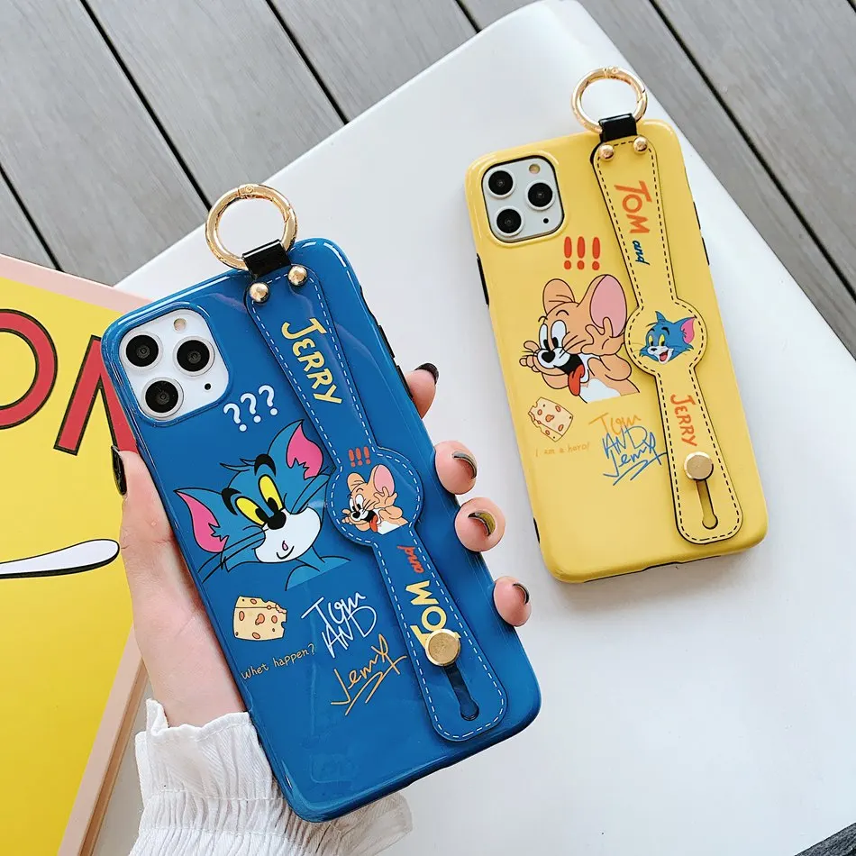

For iPhone Xr 11 Pro X XS MAX Case Fashion Cute Cartoon Cheese Luxury Loop Ring Cover For iPhone 7 8 Plus Hide Stand Grasp Case