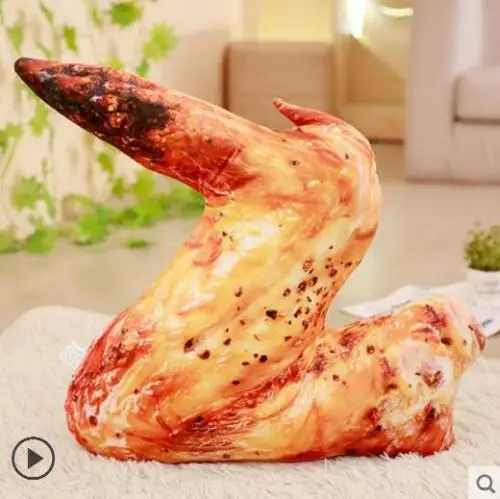 Креативная 3D подушка-закуска, кукла для еды, подушка, плюшевая игрушка, плюшевая кукла, японские плюшевые игрушки, кавайные плюшевые игрушки - Цвет: Chicken wings 50cm