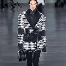 Getвесна, Женский блейзер, деним, пэчворк, в клетку, женские блейзеры, куртки, необычные, винтажные, подходят ко всему, Женский блейзер, костюм, пальто,, новая мода