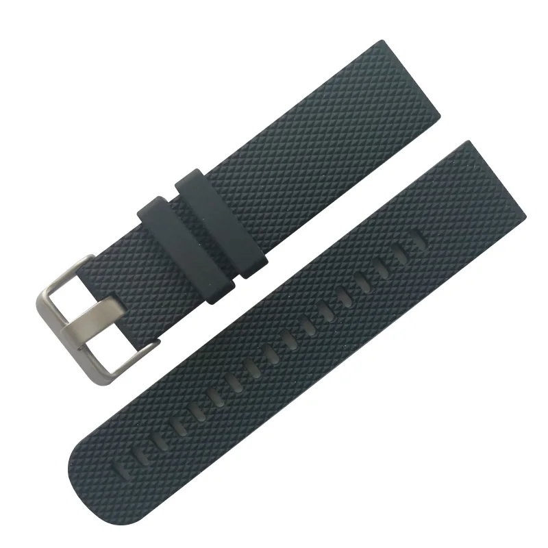 Цветной мягкий силиконовый сменный ремешок для Garmin Vivoactive3 Vivomove HR, умный Браслет для Garmin Vivoactive 3, ремешок для часов - Цвет: Черный
