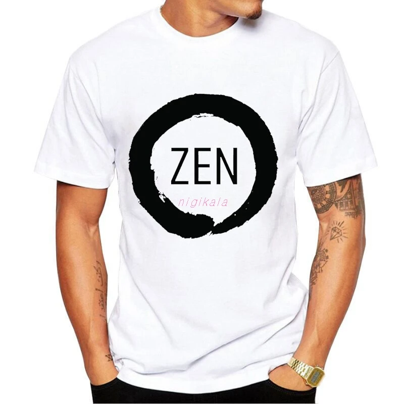 

PC CP Uprocessor AMD RYZEN T Shirt geek programmer tees Gaming camiseta Computer ZEN Peripherals Tshirt white top tee