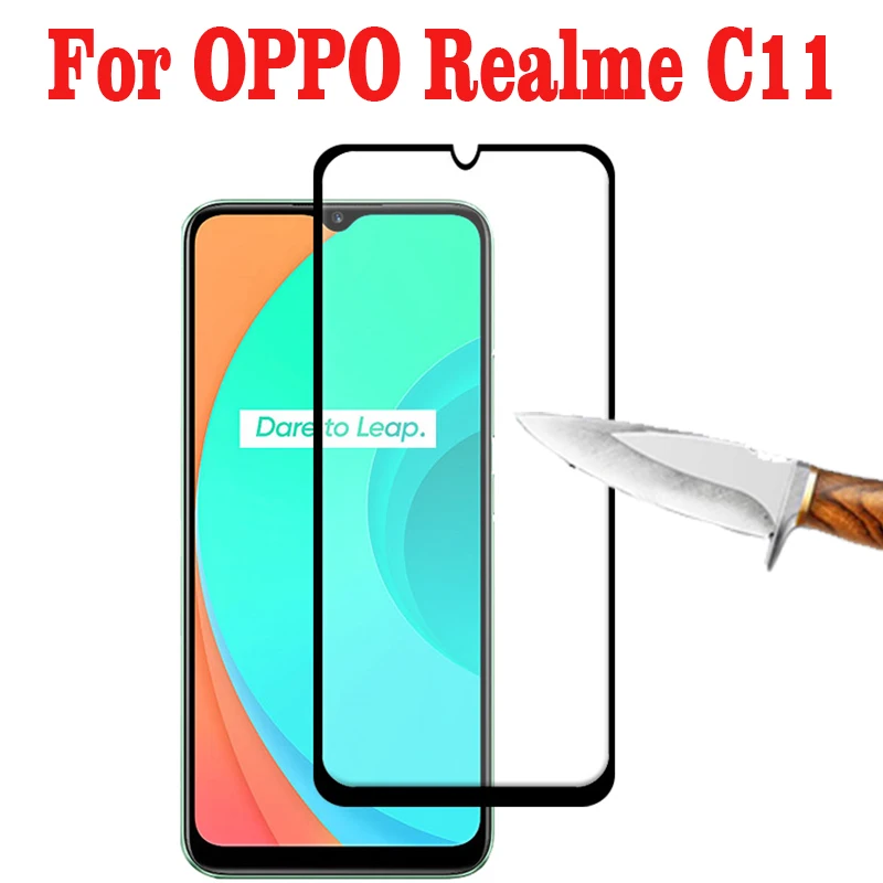 2 шт. 3D закаленное стекло для OPPO Realme C11 полное покрытие 9H защитная пленка Защита