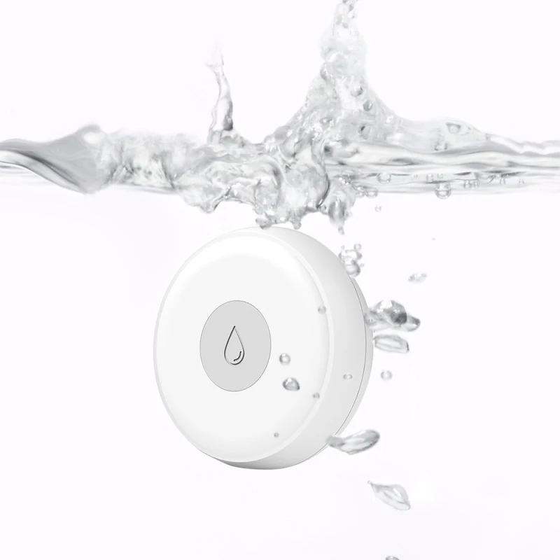 Tuya ZigBee Water Sensor Leak Detector Flood Water Leakage Alarm Water Level Overflow Alarm Works With Zigbee Gateway Smart Life