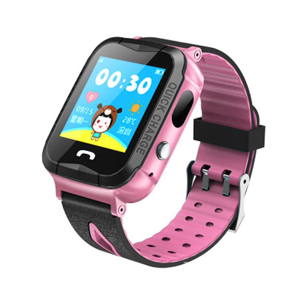 Умные часы V5G водонепроницаемый сенсорный экран HD камера Smartwatch анти-потеря gps в реальном времени трекер детские «Умные» наручные часы для детей - Цвет: NO.2