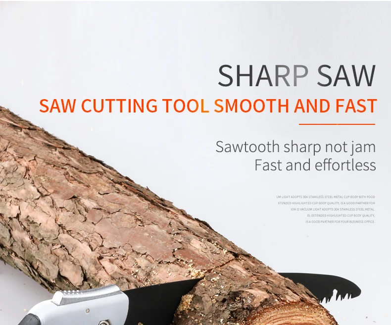 Brand Hand Fold Saw Woodworking Cutting Tools TPR Handle Collapsible Sharp SK5 Steel U-Shaped Turbine Saw