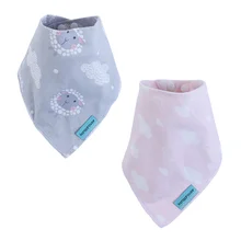 Кенгуру хлопок бандана нагрудники детские Babador младенческой отрывистый ткани слюнявчик полотенце ребенка еды аксессуар