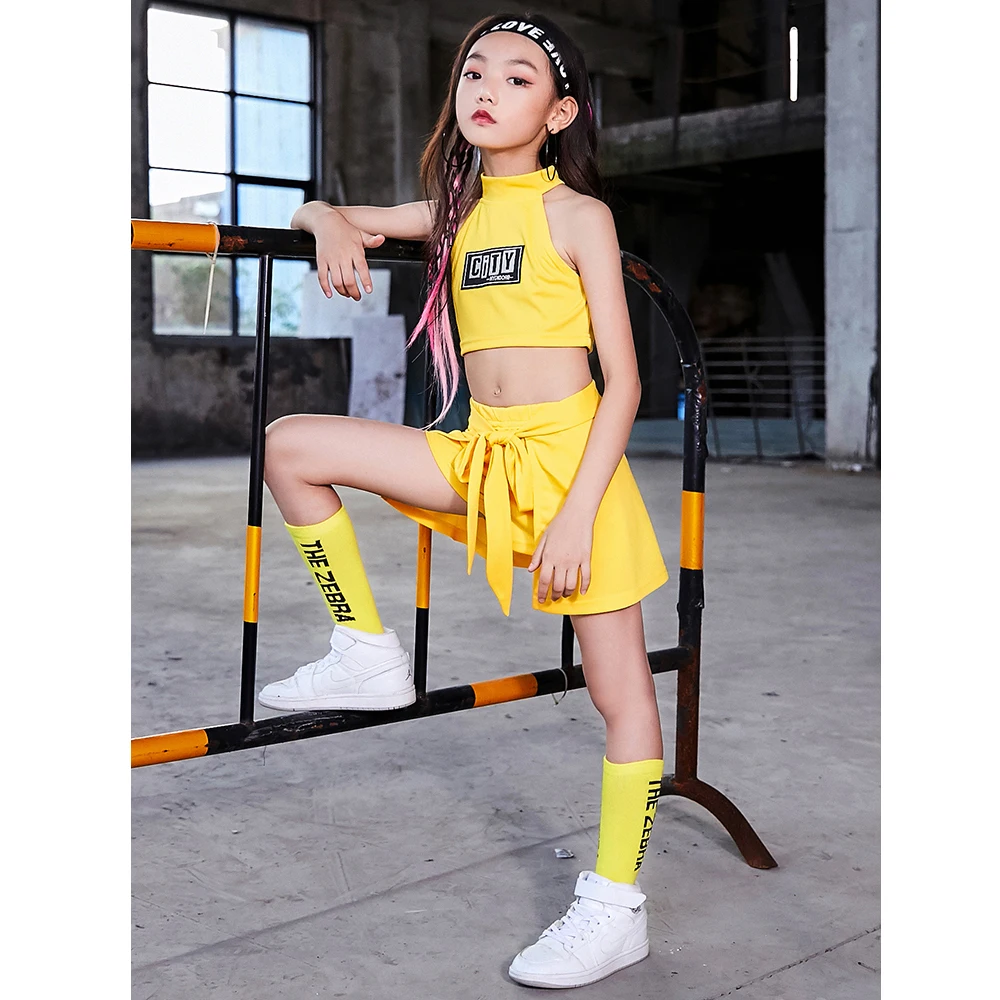 

Children'S Jazz Dance Costume Girls Stage Costumes Jazz Kids Street Dance Show Wear Cheerleading Costume Hip Hop Outfits DQS2575