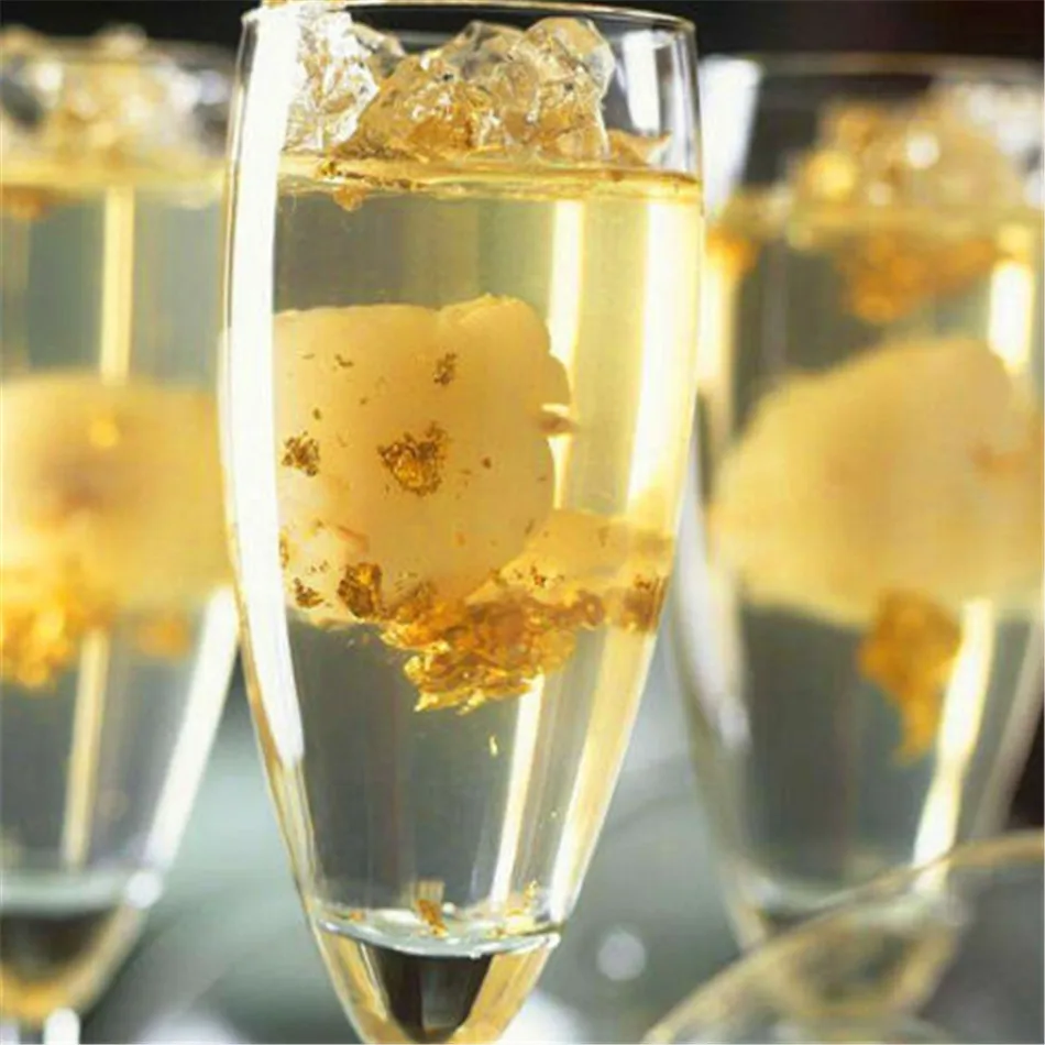 VOGVIGO 1 шт. съедобный сорт подлинный золотой лист шабин хлопья 2 г 24 к Золотые декоративные блюда шеф-повара искусство украшения торта инструменты шоколад