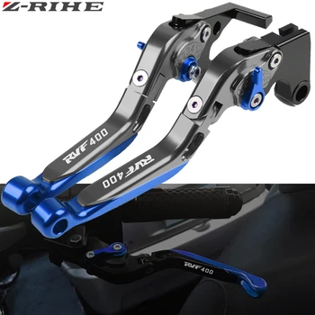 

for RVF400 LOGO Motorcycle accessories Brake Clutch Levers CNC Folding Extendable For Honda RVF400 RVF 400 NC 35 1994 1995 1996