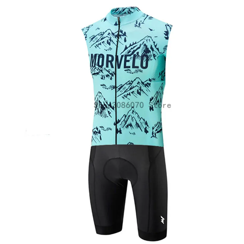 Morvelo горячая Распродажа велосипедные наборы для мужчин Ropa Ciclismo Pro велосипедная одежда без рукавов комбинезон Skinsuit велосипедный Триатлон Спорт