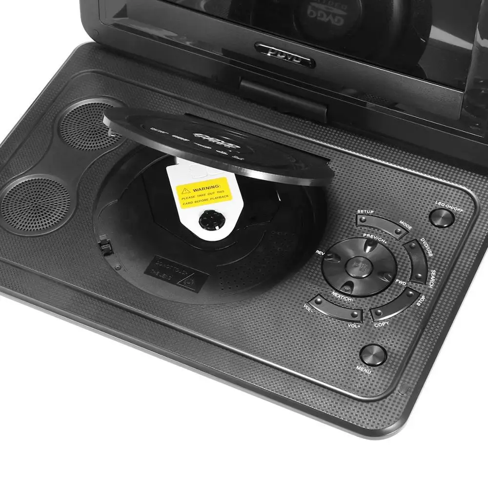 Powstro 13 9 дюймов 110 240 В HD TV Портативный dvd плеер 800*480 разрешение 16:9 ЖК экран для ЕС Plug