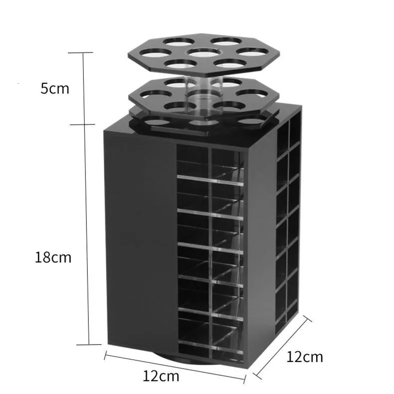 Настольный Вращающийся держатель для хранения губной помады, косметическая кисть для губ, румяна, органайзер, коробка для домашнего макияжа, лак для ногтей, подставка, полка