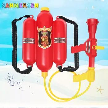 

Water Gun Toys Children Fireman Backpack Nozzle Water Gun High Capacity Water Storage Beach Outdoor Toy Extinguisher Soaker Toys