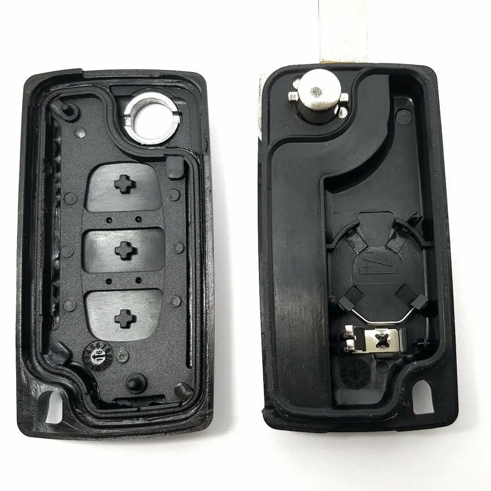 3 кнопки дистанционного флип ключ Корпус для peugeot 207 307 407 308 с 3 кнопки дистанционного ключа автомобиля защитные чехлы автомобильные аксессуары