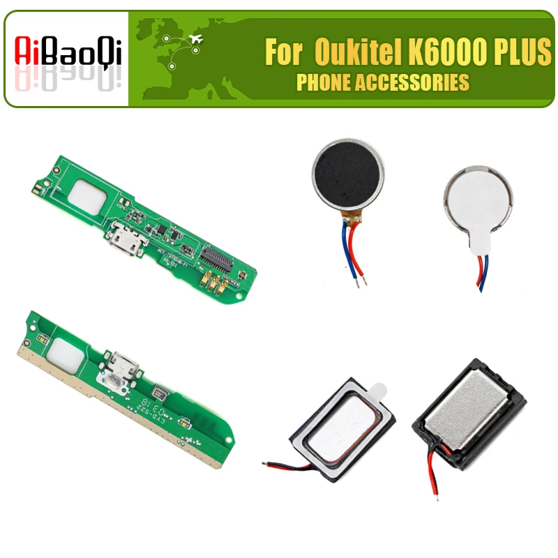 USB разъем порт зарядки доска громкоговоритель, гудок, звонок мотор вибратор для 5,5 дюймов Oukitel K6000 Plus телефон