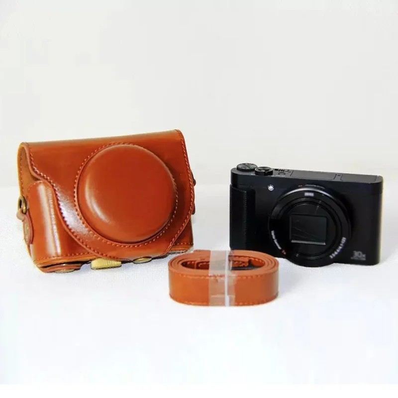 Синтетическая кожа Жесткий чехол для камеры Сумка ремешок для sony DSC-HX90V HX90 WX500 объектив и камера протектор чехол сумка анти-scrach