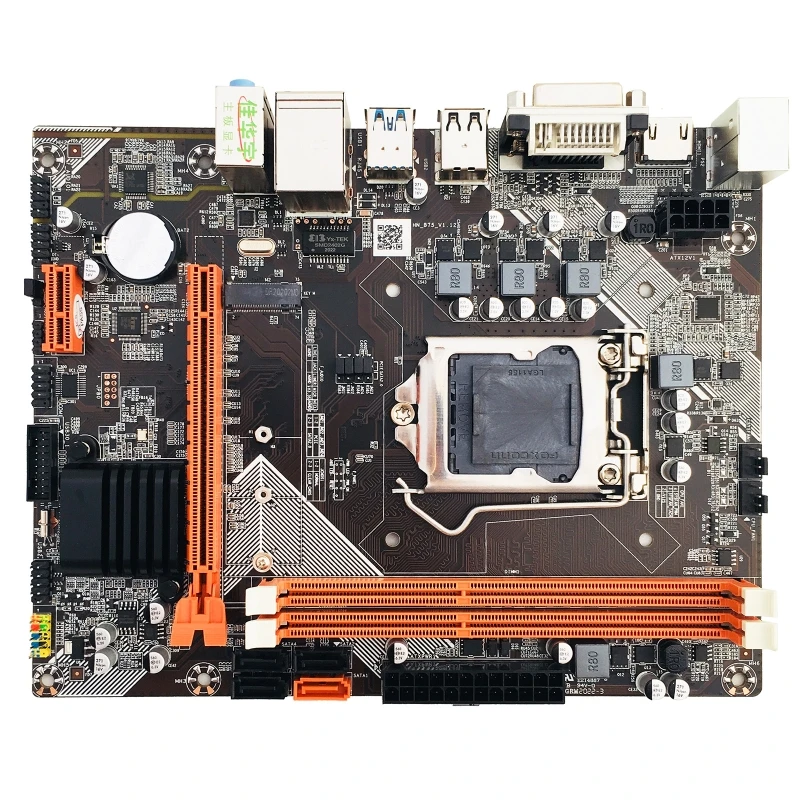 

B75-M2 LGA1155 Socket M-ATX Motherboard Support Integrated Graphic Card VGA DVI RJ45 100M 2x PS/2 HDMI-compatible