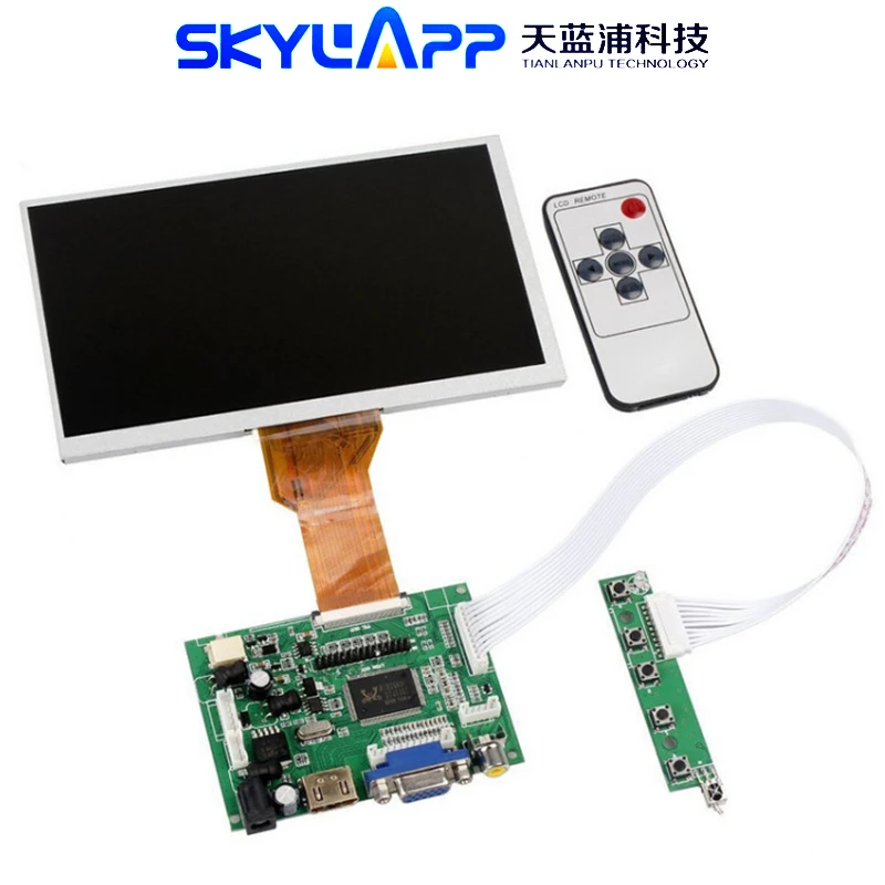 ЖК-экран Raspberry Pi, монитор TFT, AT090TN12 с HDMI, вход VGA, контроллер платы драйвера, 800*480 WVGA, 9 дюймов