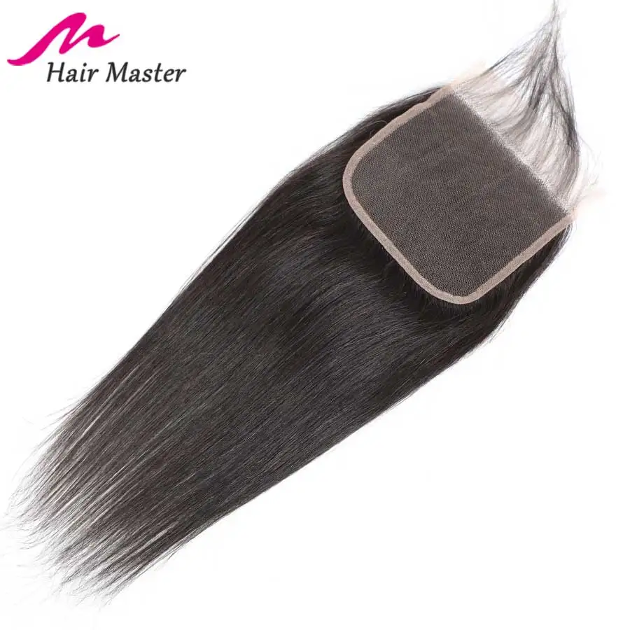 Волосы Master 5x5 закрытие бразильские прямые волосы Кружева Закрытие Remy человеческие волосы Закрытие с волосами младенца 8-22 дюймов закрытие шнурка