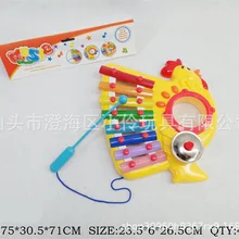 Обучающее пианино для детей раннего возраста с восьмиклавишным октавом, Радужное пианино, детское музыкальное пианино с мультяшным изображением петуха