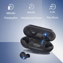 TiYiViRi бинауральные наушники с поддержкой звонков спортивные TWS мини беспроводные наушники-вкладыши Bluetooth наушники V5.0 Спорт IPX5 Водонепроницаемый